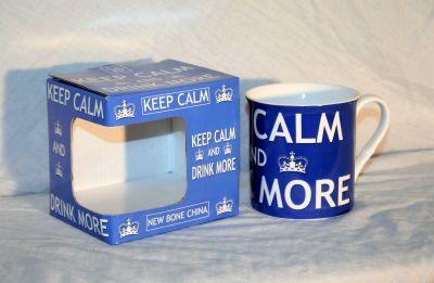 Bone China Keep Calm and Drink More Mug Gift Boxed