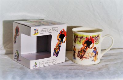 Fine China Mountain Bikes Mug Gift Boxed