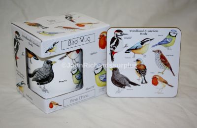 Fine China Woodland & Garden Bird Mug Gift Boxed With Coaster