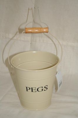 Kitchen Essentials Peg Storage Bin Cream