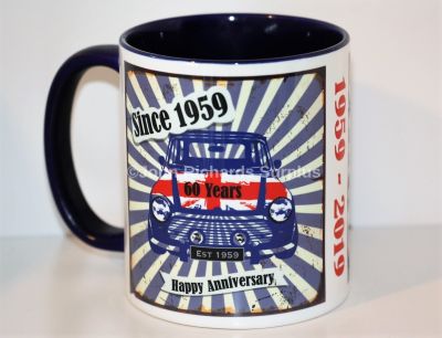 Classic Style China Mug Mini Anniversary 1959-2019