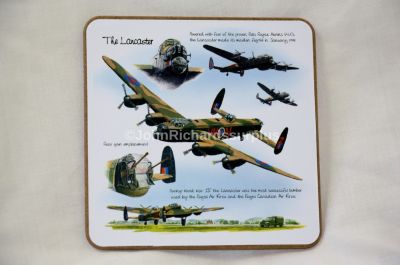 Drinks Coaster Featuring RAF Avro Lancaster Bomber