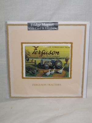 Ferguson TE20 Tractor Blank Greetings Card with Fridge Magnet 30050