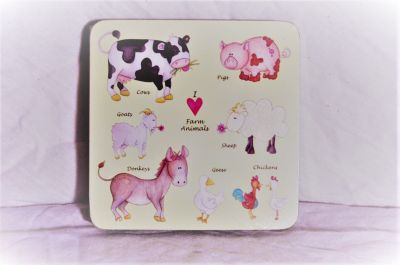 Farm Animals Drinks Coaster Set of 4