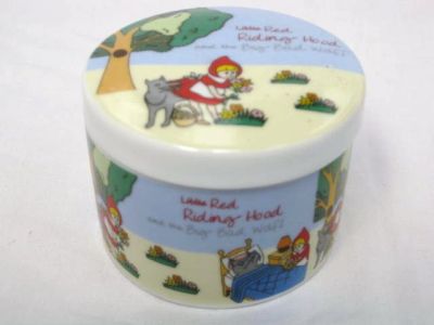 Regency Nursery Rhyme Ceramic Trinket Box Red Riding Hood