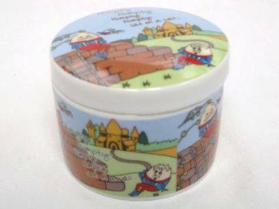 Regency Nursery Rhyme Ceramic Trinket Box Humpty Dumpty