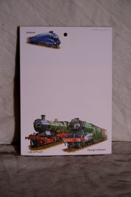 Steam Train Flying Scotsman City of Truro Mallard A6 Notepad