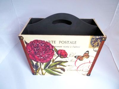 Carte Postale Parisienne Style Magazine Holder 3 Designs 09966