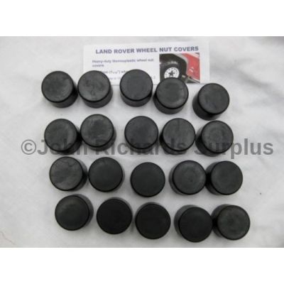 Land Rover 27mm steel wheel nut plastic cover set 20