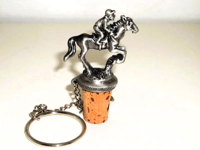 Pewter Bottle Stopper - Jockey 13378