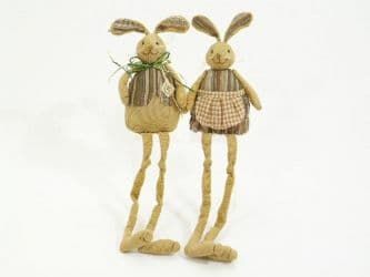 Bunnies Shelf Sitting Decorations in 2 Styles Mr & Mrs 1511