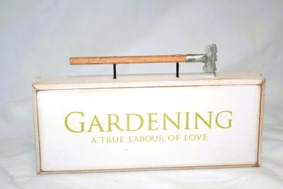 Garden style Wooden Block Sign in 2 Styles from Shudehill 17231