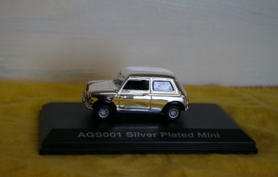 Oxford Die Cast Silver Plated Mini 1:43 scale AGS001