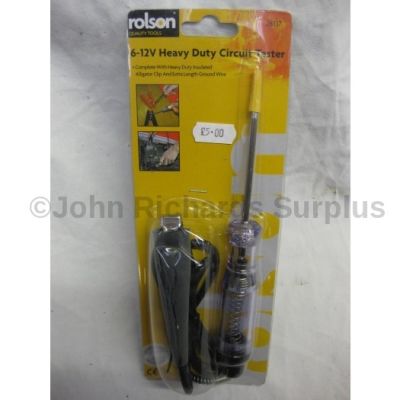 Rolson 6-12 volt Heavy Duty Circuit Tester 28137