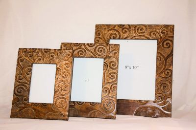 Mango Wood Tree of Life Photo Frame Set of 3 311073