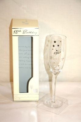 18th or 21st Birthday Celebration Prosecco Glass 31318, 31321