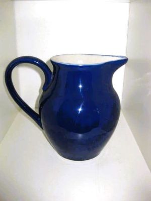 Blue Ceramic Jug Large 329039L Clearance