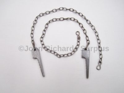 Land Rover Lightweight Tailgate Peg & Chain Pair 346061