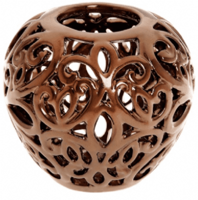 Bronze Fleur De Lys Tealight Candle Bowl from Shudehill 35622