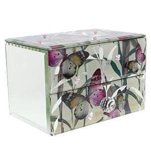 Hestia Butterfly One draw Jewellery Box HE392JB