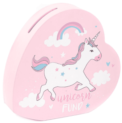 Unicorn Fund Wooden Money Box. LP41391