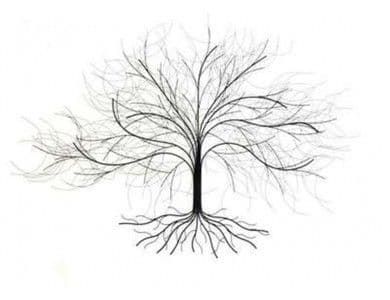 Oak Tree Large Metal Wall Art 4611 