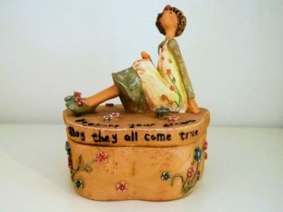 Treasure Your Dreams Trinket Box by Happy Hearts Collection Gift Idea 58548