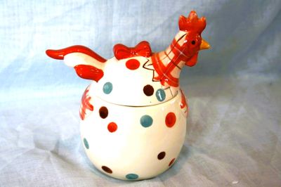 Widdop Bingham Spotted Rooster Sugar Pot 59351