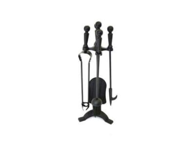 Companion Set With 4 tools & Stand Black Ball Handle 595