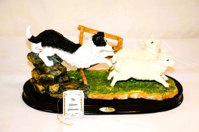 Juliana Collection Border Collie Herding Sheep 59698