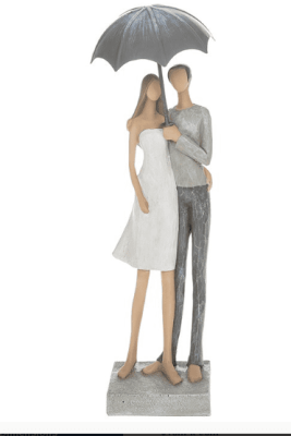 Summer Shower Couple Standing under an Umbrella Figurine From the Shudehill Range 60241