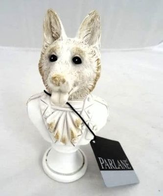 Vintage Distressed 'Alastair' Fox Bust Ornament. 720785