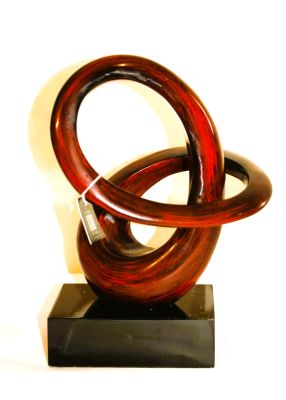 Syrius Collection Twisted Sculpture in Bow Red or Gold 96192, 96193