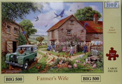 Farmer's Wife Big 500 Piece Jigsaw Puzzle Land Rover Series 2