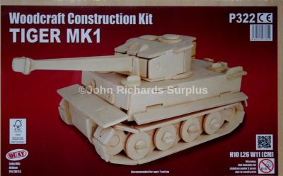 Tiger Tank MK1 Woodcraft Construction Kit 