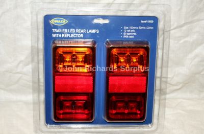 LED Trailer Rear Lamp Pair 12 volt 15029