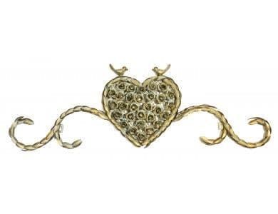 Golden Heart Metal Wall Art AHC0410