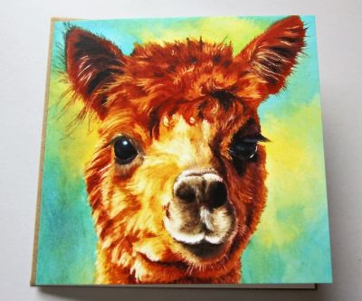 Animal Magic Blank Greeting Card with Envelope Alpaca Free P&P