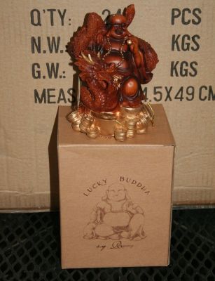 Regency Fine Arts Lucky Chinese Buddha Figurine 