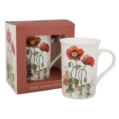 Bug Art Fine China Poppy Mug BUG0109