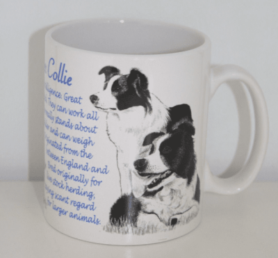 Ceramic Border Collie Mug