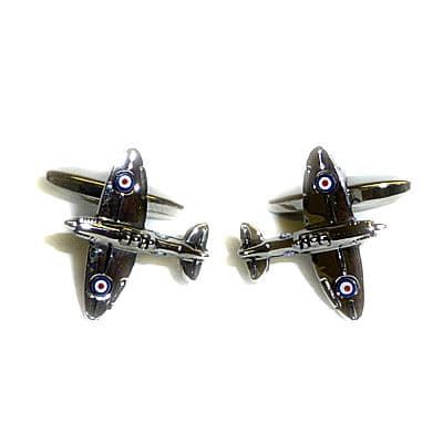 Airforce Themed Novelty Cufflinks Harrier Jump Jet or Supermarine Spitfire