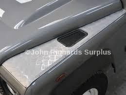 Defender Wing Top Aluminium Chequer Plate Pair In Silver Finish DA4049S POA