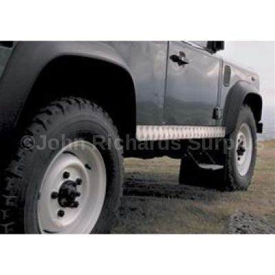 Defender 90 Pair of Aluminium Sill Chequer Plates DA4072 POA