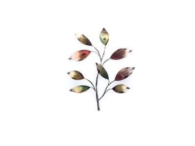 Contemporary Metal Wall Art-Sculpture Exotic Leaves 4981