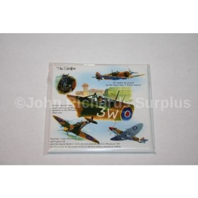 RAF Supermarine Spitfire 3" x 3" Fridge Magnet 