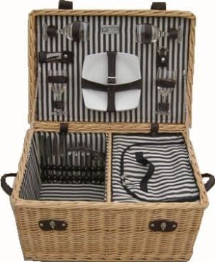 Lancaster Luxury Wicker Picnic Hamper Slight Second GG042