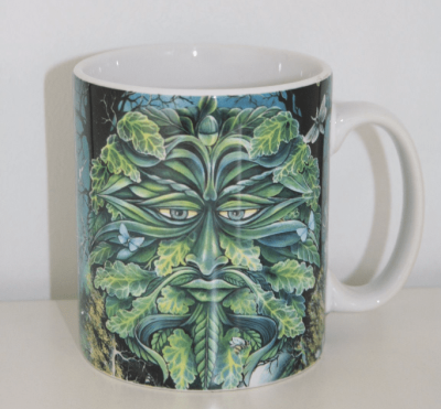 Fantasy Green Man China Mug