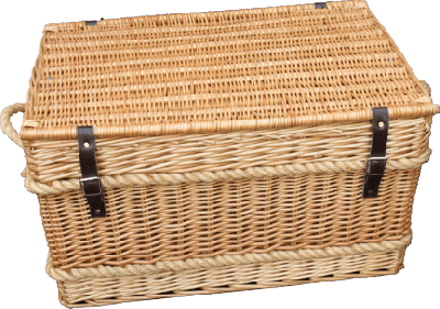 Luxury Rope Handle Wicker Trunk Large 29" H011