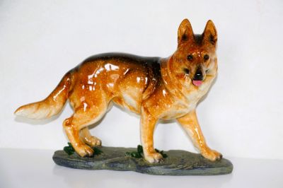 Large German Shepherd Alsatian Dog Figurine Standing 5494